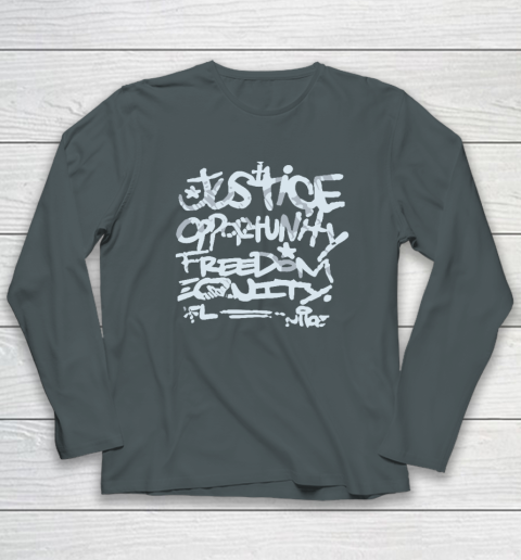 Justice Opportunity Equity Freedom Long Sleeve T-Shirt 3