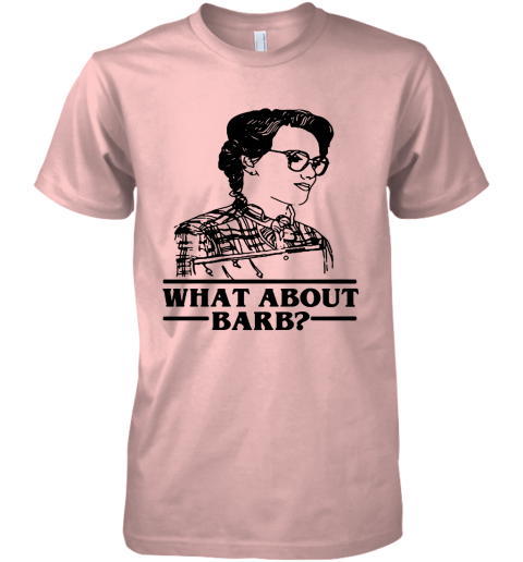 ndcv what about barb stranger things justice for barb shirts premium guys tee 5 front light pink