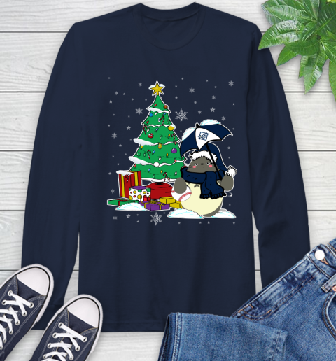 Tampa Bay Rays MLB Baseball Cute Tonari No Totoro Christmas Sports Long Sleeve T-Shirt 3