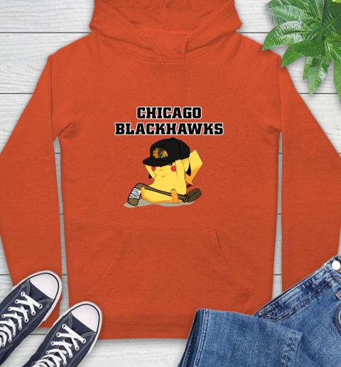NHL Pikachu Hockey Sports Chicago Blackhawks Hoodie 5