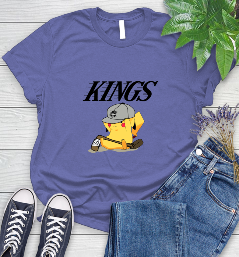 NHL Pikachu Hockey Sports Los Angeles Kings Women's T-Shirt 11