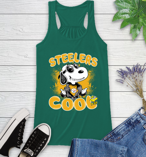 NFL Football Pittsburgh Steelers Cool Snoopy Shirt Racerback Tank 4