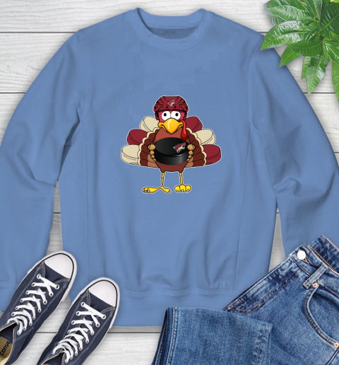Arizona Coyotes Turkey Thanksgiving Day Sweatshirt 11