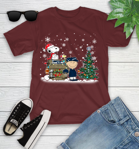 NFL Seattle Seahawks Snoopy Charlie Brown Christmas Football Super Bowl Sports Youth T-Shirt 14