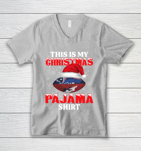 Houston Texans This Is My Christmas Pajama Shirt NFL V-Neck T-Shirt 3