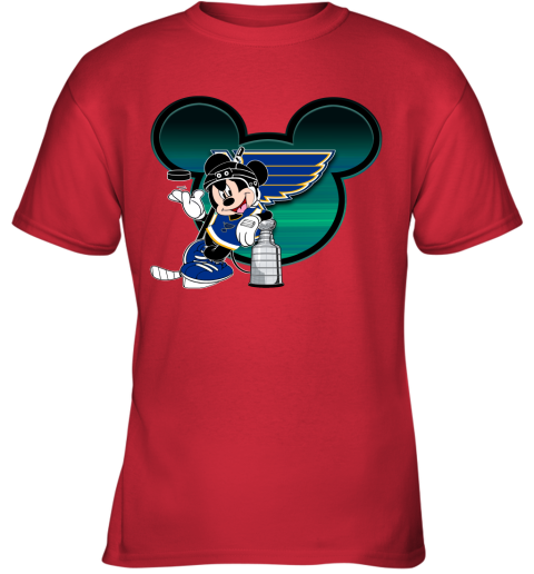 NHL St.Louis Blues Stanley Cup Mickey Mouse Disney Hockey T Shirt -  Rookbrand