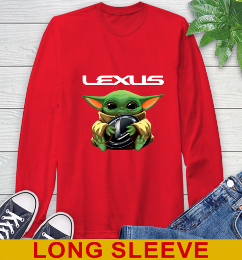 Star Wars Baby Yoda Hugs Lexus Car Shirt 66