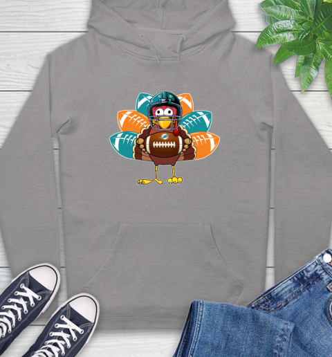 Miami Dolphins Turkey Thanksgiving Day Hoodie 6