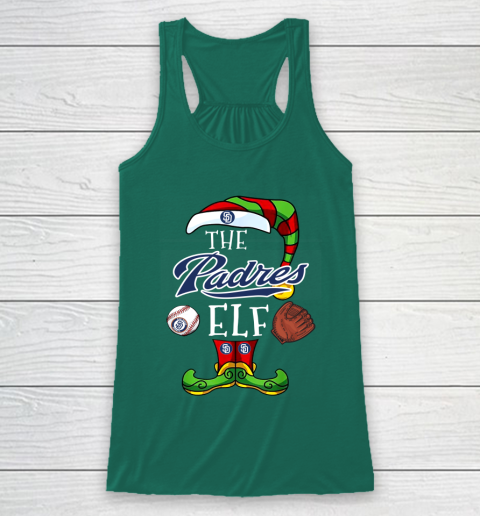 San Diego Padres Christmas ELF Funny MLB Racerback Tank 5