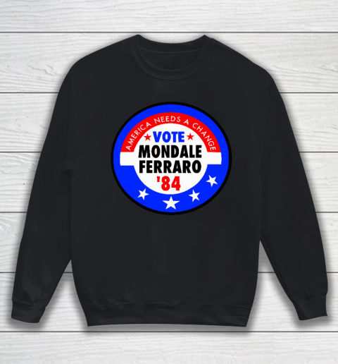 Walter Mondale and Geraldine Ferraro Campaign Button Sweatshirt