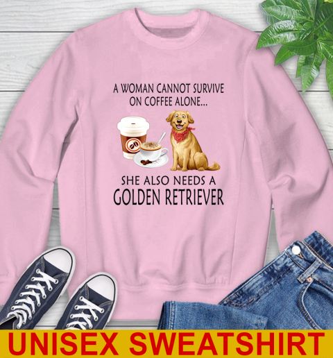 Women cannot survive on coffee alone she also need a GOLDEN tshirt 33