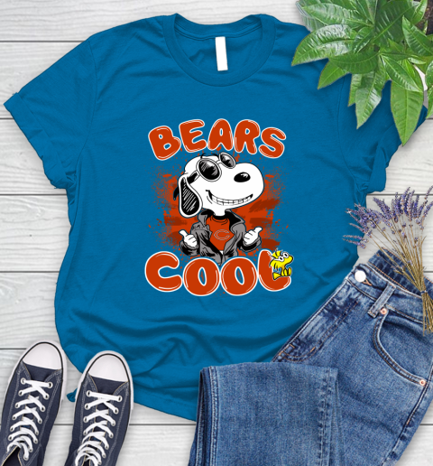 NFL Football Chicago Bears Cool Snoopy Shirt Women's T-Shirt 8