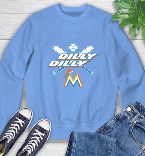 MLB Miami Marlins Dilly Dilly Baseball Sports Sweatshirt 11