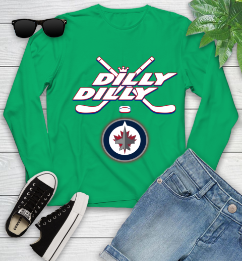 NHL Winnipeg Jets Dilly Dilly Hockey Sports Youth Long Sleeve 6