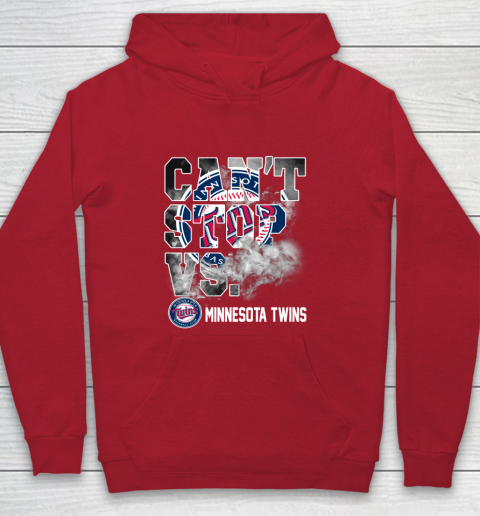 MLB Minnesota Twins Baseball Can't Stop Vs Twins Youth Hoodie 7