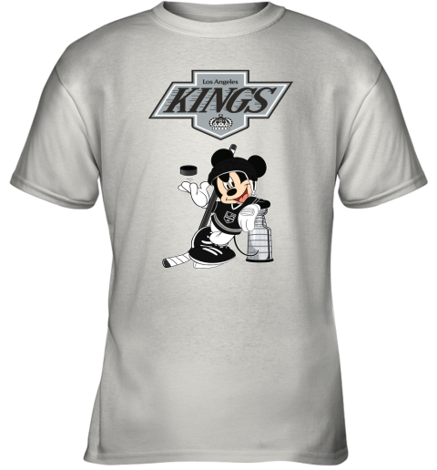 Mickey Los Angeles Kings With The Stanley Cup Hockey NHL Youth T-Shirt