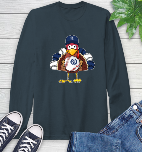 San Diego Padres Turkey thanksgiving Long Sleeve T-Shirt 8