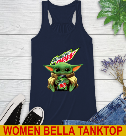 Star Wars Baby Yoda Hugs Mountain Dew Soft Drink Shirt 47