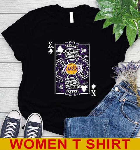 Los Angeles Lakers NBA Basketball The King Of Spades Death Cards Shirt Women's T-Shirt