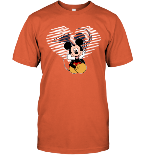 NFL Los Angeles Rams The Heart Mickey Mouse Disney Football T Shirt xXz4jzABmrU classic t shirt 2 95 151514 front orange