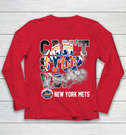 MLB New York Mets Baseball Can't Stop Vs Mets Youth Long Sleeve 8