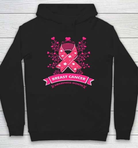 Breast Cancer Awareness Month Pink Ribbon Hoodie