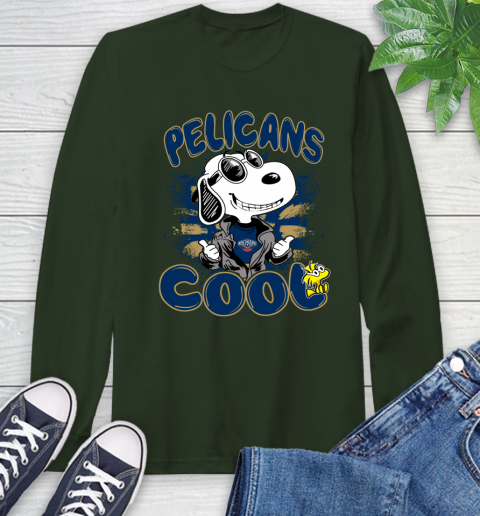NBA Basketball New Orleans Pelicans Cool Snoopy Shirt Long Sleeve T-Shirt 6