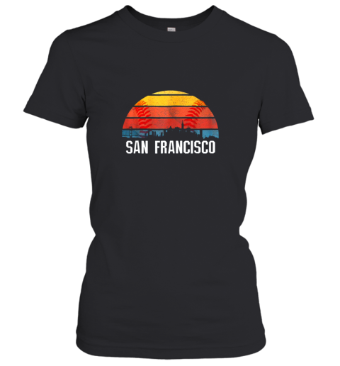 San Francisco Baseball Downtown Skyline Bay Area Fan Women's T-Shirt