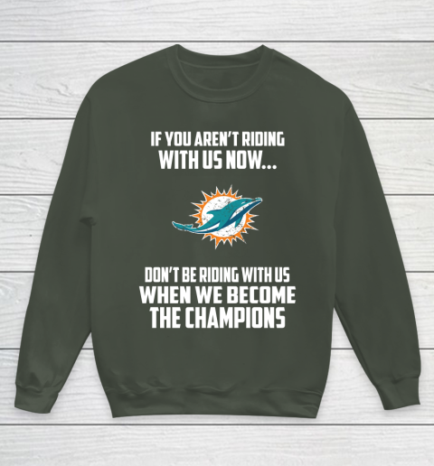 NFL Miami Dolphins Football We Become The Champions Youth Sweatshirt 8