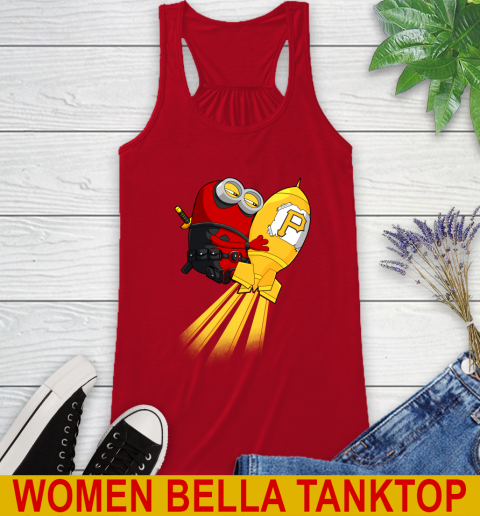 MLB Baseball Pittsburgh Pirates Deadpool Minion Marvel Shirt Racerback Tank 4