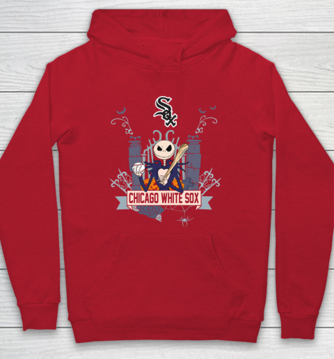 MLB Chicago White Sox Baseball Jack Skellington Halloween Hoodie 7