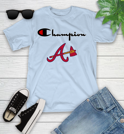 MLB Baseball Atlanta Braves Champion Shirt Youth T-Shirt 5