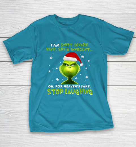 I Am Sweet Lovable Kind Shy Innocent Grinch Christmas T-Shirt 7