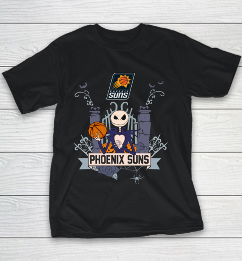 NBA Phoenix Suns Basketball Jack Skellington Halloween Youth T-Shirt