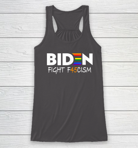 Biden Fight F45cism Shirt Biden Fight Fascism Anti Trump Racerback Tank 7 Biden Fight F45cism Shirt Biden Fight Fascism Anti Trump Racerback Tank - Image 7