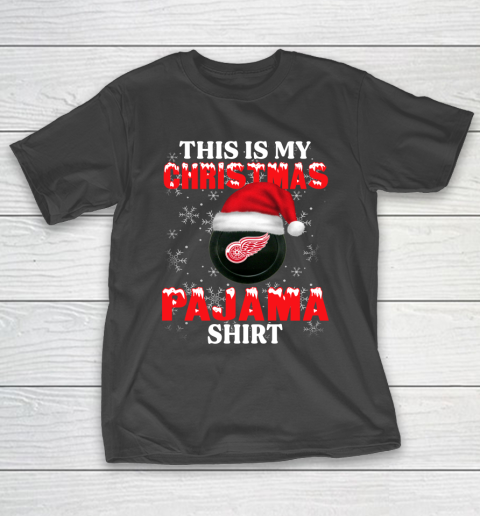 Detroit Red Wings This Is My Christmas Pajama Shirt NHL T-Shirt