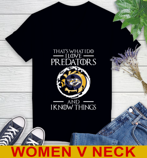 Nashville Predators NHL Hockey That's What I Do I Love My Team And I Know Things Game Of Thrones 73