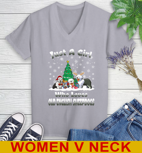 Christmas Just a girl who love old english sheepdogs dog pet lover 217