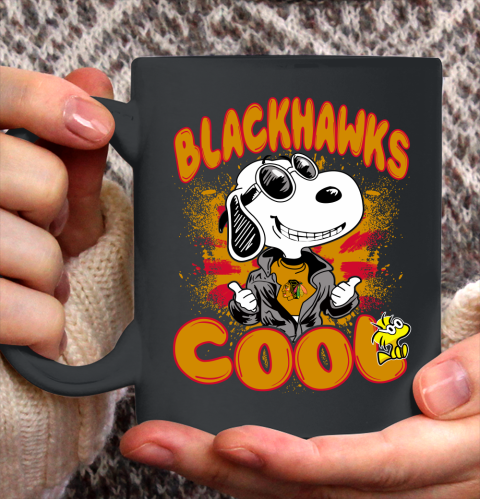 NHL Hockey Chicago Blackhawks Cool Snoopy Shirt Ceramic Mug 11oz