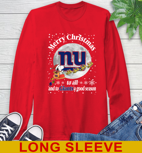 New York Giants Merry Christmas To All And To Giants A Good Season NFL Football Sports Long Sleeve T-Shirt 12