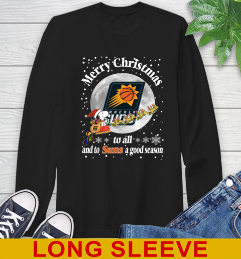 Phoenix Suns Merry Christmas To All And To Suns A Good Season NBA Basketball Sports Long Sleeve T-Shirt