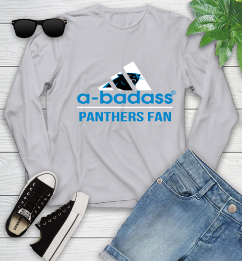 Carolina Panthers NFL Football A Badass Adidas Adoring Fan Sports Youth Long Sleeve 5