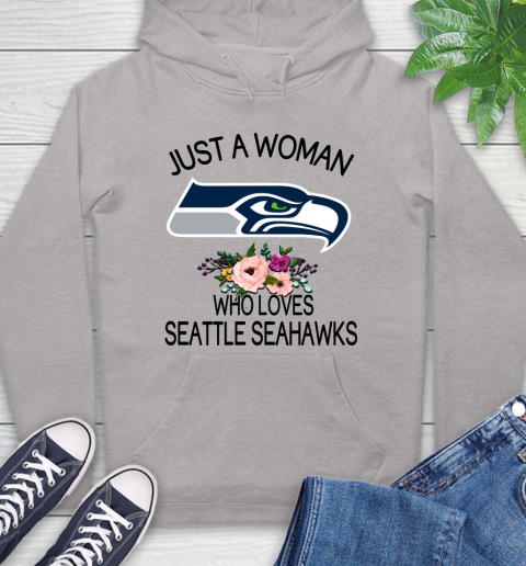 NFL Just A Woman Who Loves Seattle Seahawks Football Sports Hoodie 10