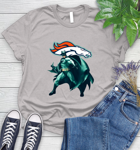 NFL Batman Football Sports Denver Broncos Women's T-Shirt 10