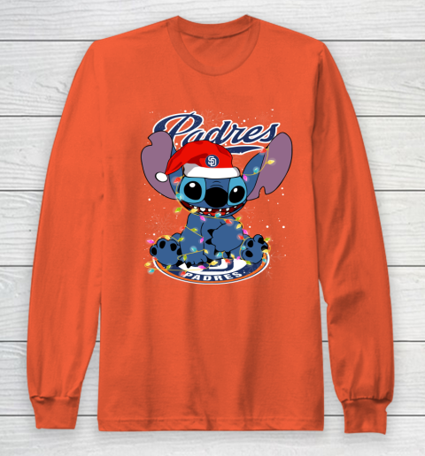 San Diego Padres MLB noel stitch Baseball Christmas Long Sleeve T-Shirt 3