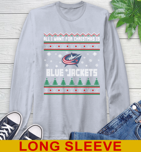 Columbus Blue Jackets NHL Hockey All I Want For Christmas Is My Team Sports 60