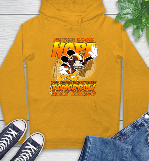 Washington Redskins NFL Football Mickey Disney Never Lose Hope Hoodie 2