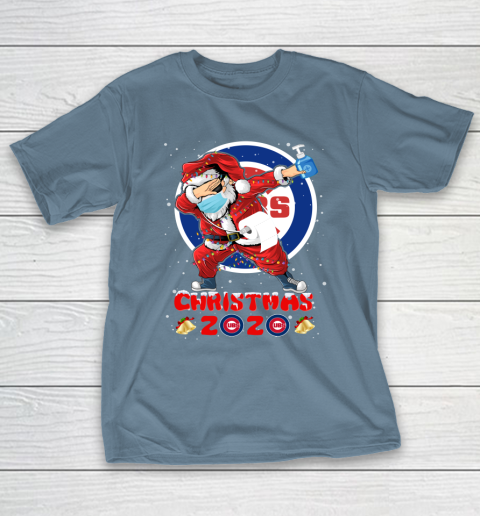 Chicago Cubs Funny Santa Claus Dabbing Christmas 2020 MLB T-Shirt 6