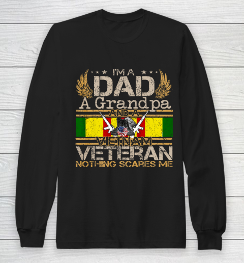 Vietnam War Veteran U S Army Retired Soldier Gift Mom Dad Long Sleeve T-Shirt