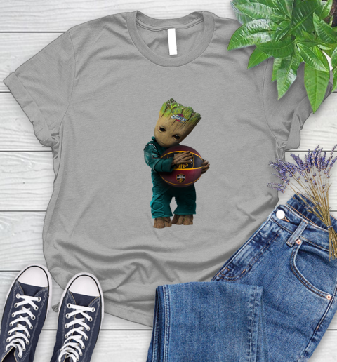 NBA Groot Guardians Of The Galaxy Basketball Sports Cleveland Cavaliers Women's T-Shirt 10